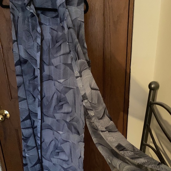 Red Coral- Sleeveless  Chiffon Maxi Vest. NWOT - Picture 3 of 9